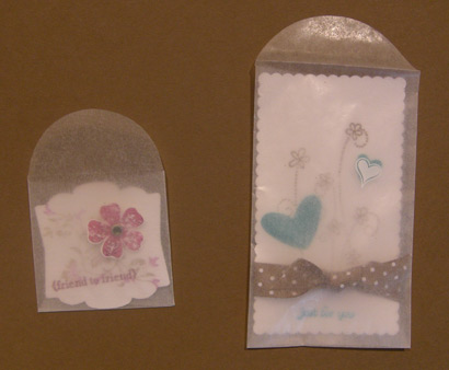 Hugs and Kisses in Glassine Envelopes
