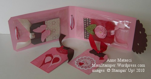 Open Valentine Folder with Tags