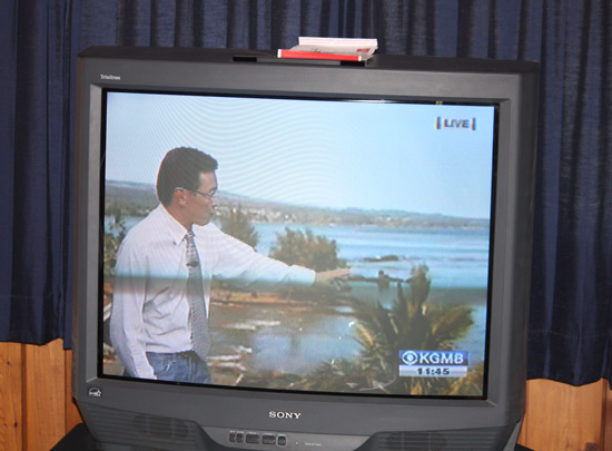 The weatherman just doin' his job