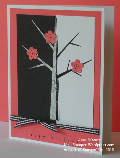 Stampin' Up! Cameo Coral Split Negative Season of Friendship