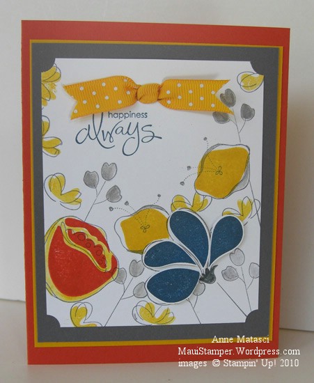 Awash With Flowers Basic Grey and Crushed Curry