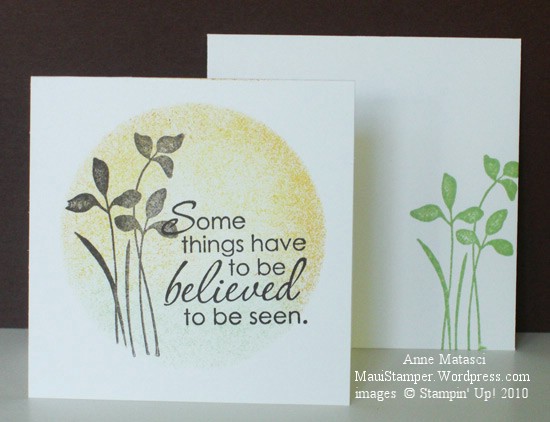 Some things have to be believed to be seen