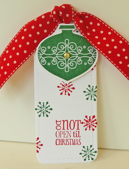 Do Not Open Til Christmas tag