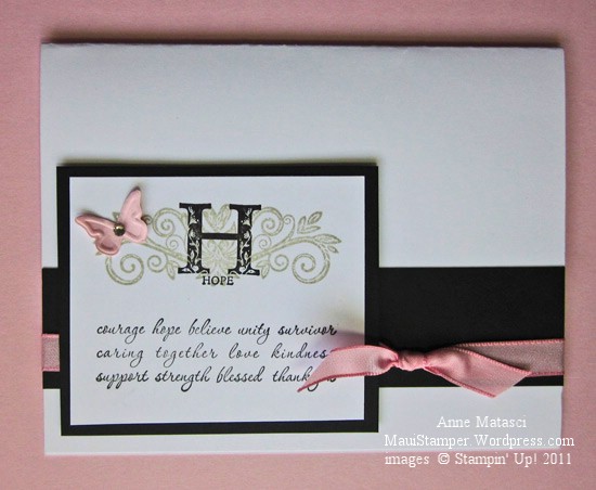 Stampin' for the Girls card