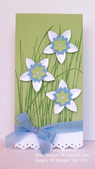 Tall grass, white flowers