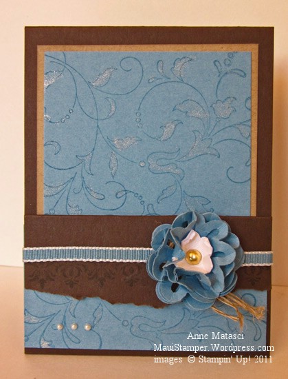 Marina Mist flower card holder