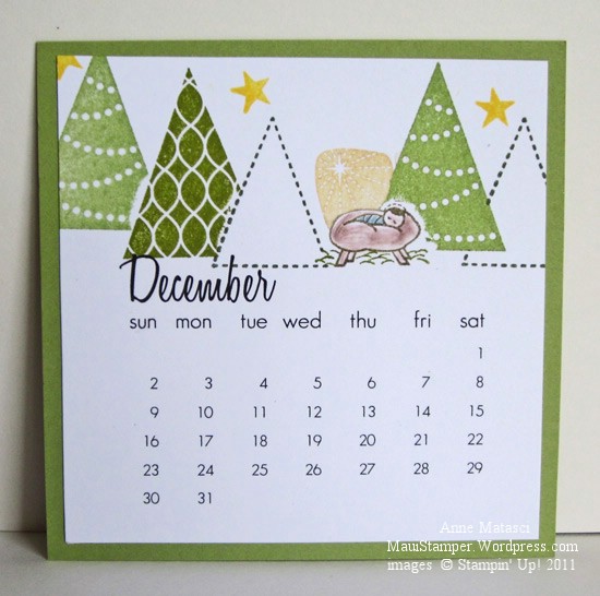 December 2012 Easel Calendar