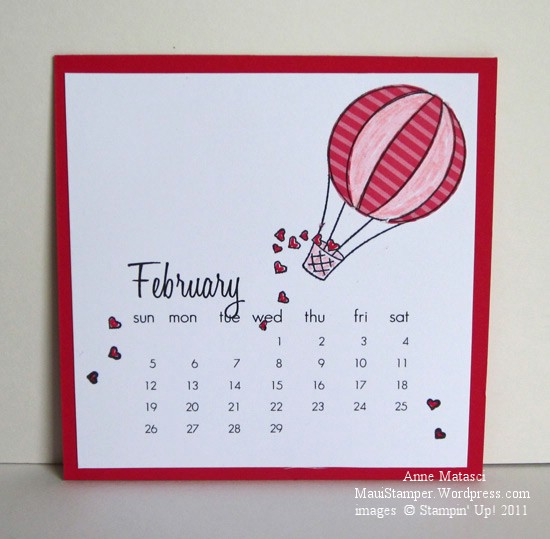 February 2012 Easel Calendar
