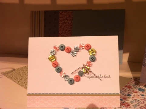 Twitterpated button heart