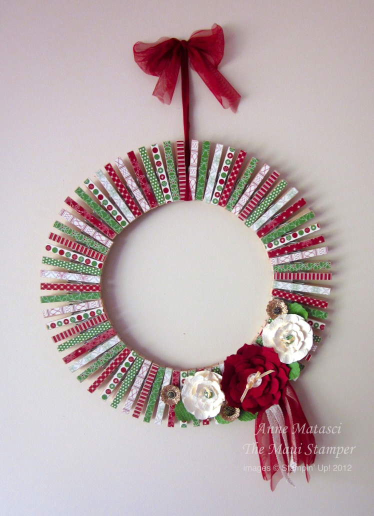 Stampin' Up! Christmas Wreath Be of Good Cheer DSP