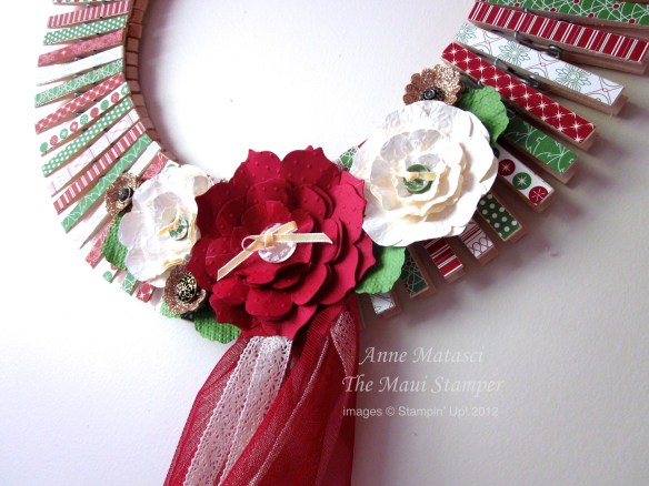 Be of Good Cheer DSP Stampin' Up! Christmas Wreath