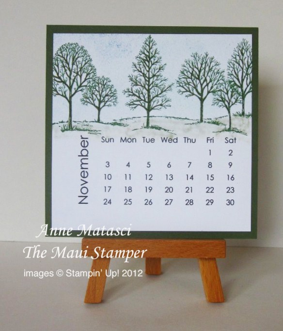 Maui Stamper 2013 Calendar November