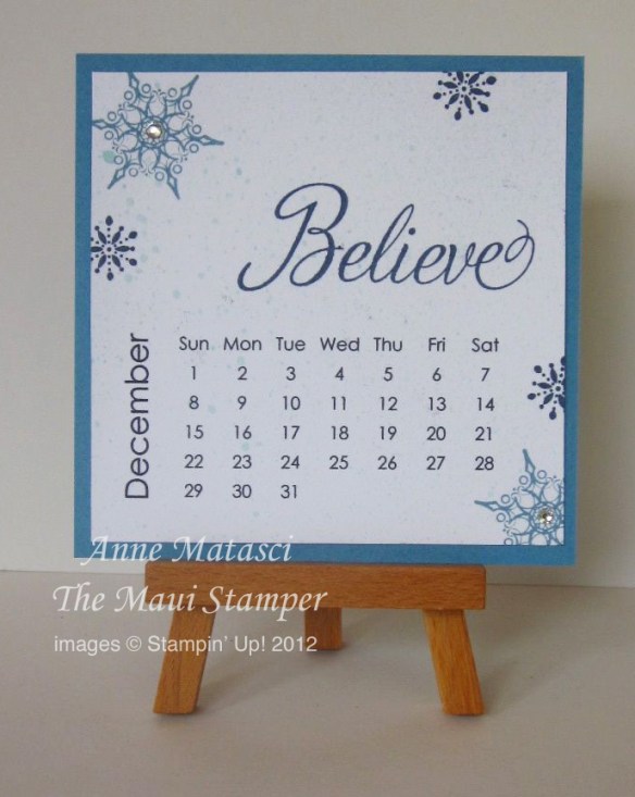 Maui Stamper 2013 Calendar December