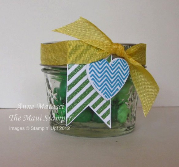 Maui Stamper Hearts a flutter favor jar