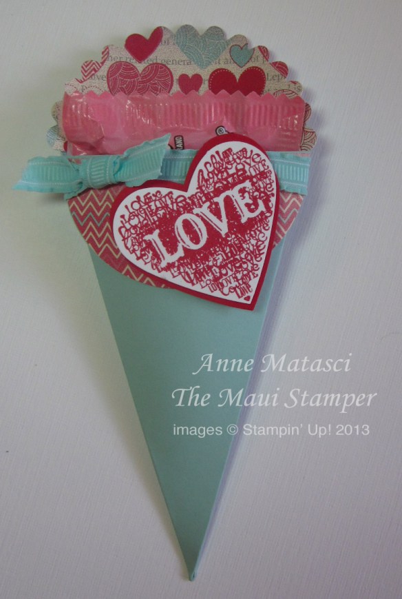 Maui Stamper More Amore Petal Cone Valentine