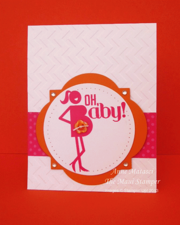 Maui Stamper Oh Baby Tangerine and Mambo