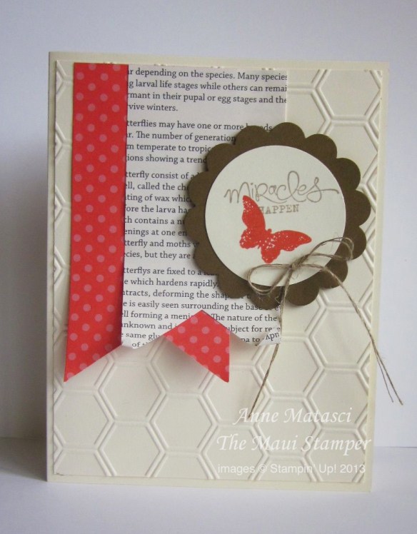 Maui Stamper Miracles Happen Sale-a-bration 2013