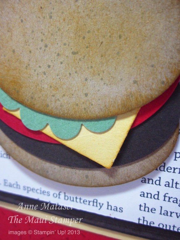Stampin' Up! Maui Stamper Manly Burger Card