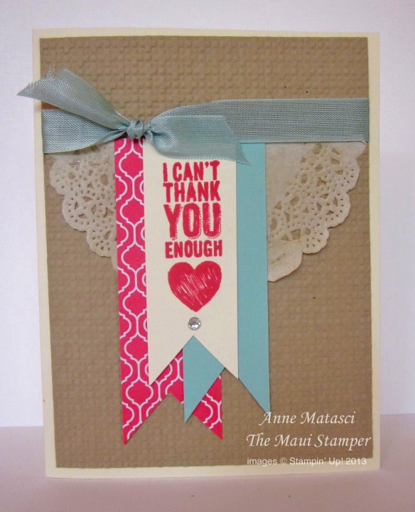 Maui Stamper Chalk Talk Strawberry Slush Open House