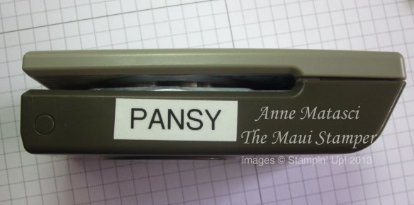 Stampin' Up! Maui Stamper How to Punch the Flower Shop Pansy