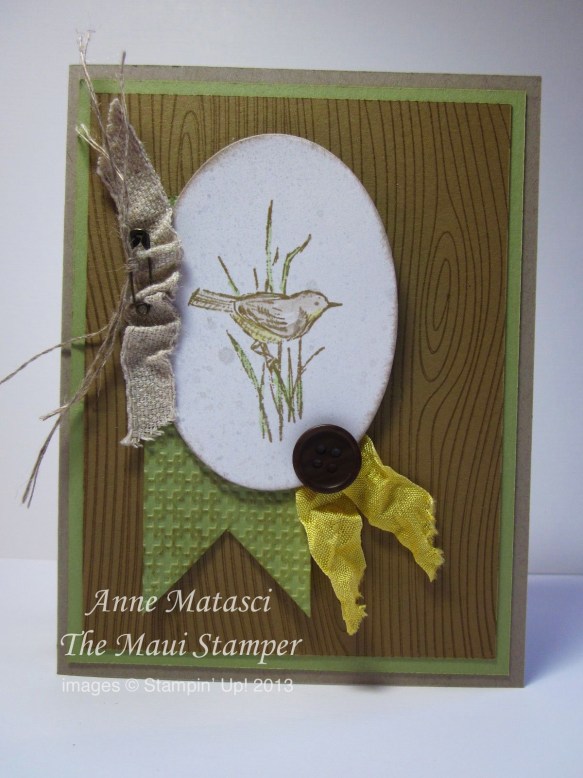 Stampin' Up! Maui Stamper Simply Sketched Songbird