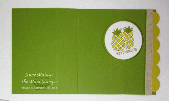 Maui Stamper handmade card Undefined Pineapple