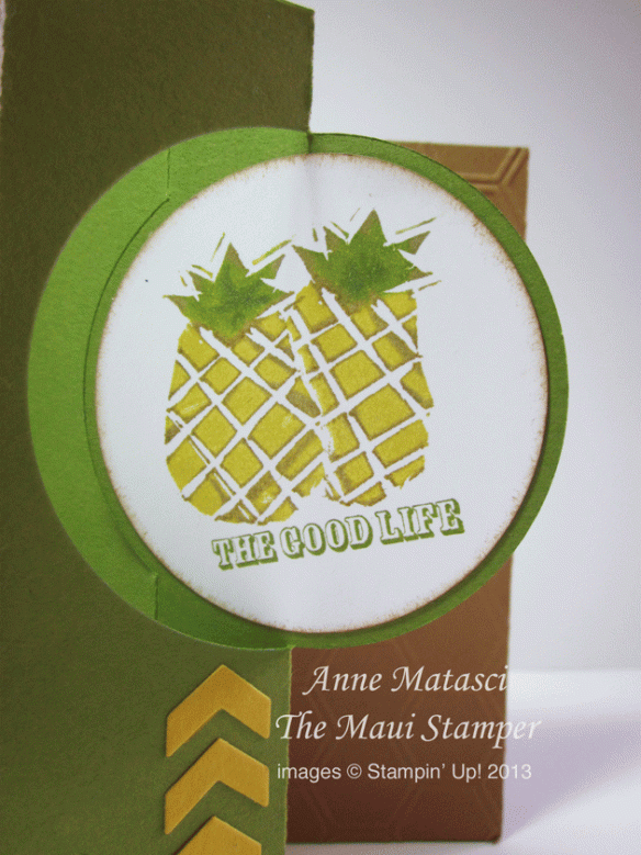 Maui Stamper handmade card Undefined Pineapple