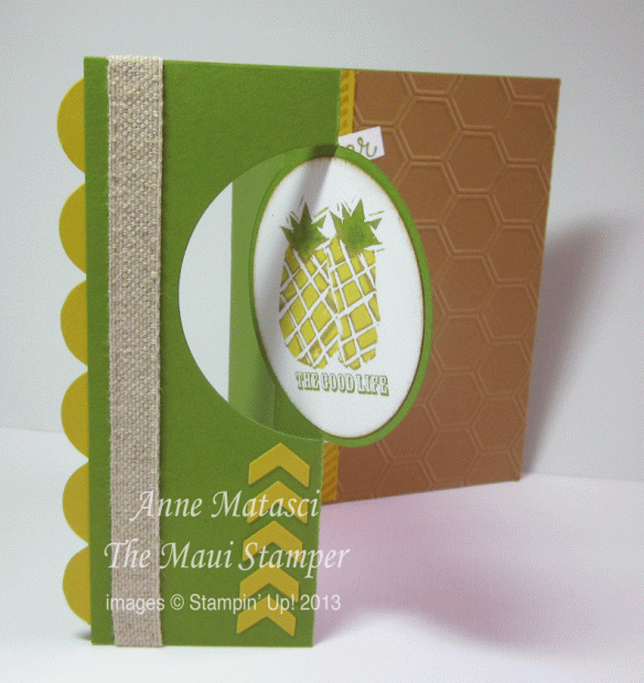 Maui Stamper handmade card Undefined Pineapple