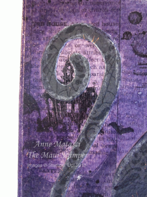 Maui Stamper mixed media Best of Halloween Cat