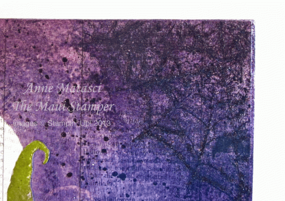 Maui Stamper mixed media Best of Halloween Cat