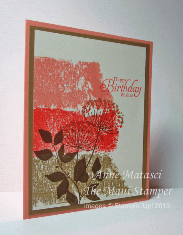 Maui Stamper handmade card Masking Tape Summer Silhouettes
