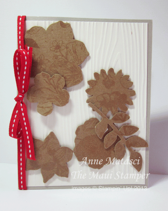 Maui Stamper handmade card Secret Garden Framelits
