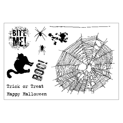 Maui Stamper Halloween stamps spider web