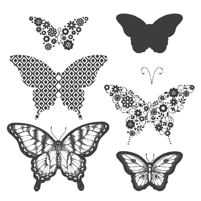 Maui Stamper Papillon Potpourri stamp set