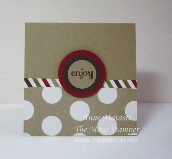 Maui Stamper hand made gift card 