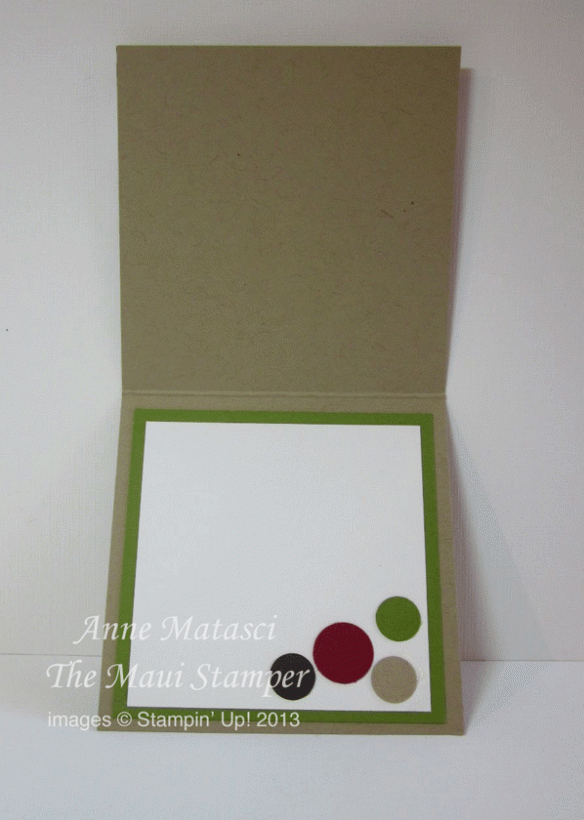 Maui Stamper hand made gift card 