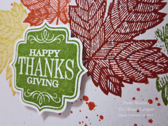 Maui Stamper RemARKable Blog Tour handmade Autumn card