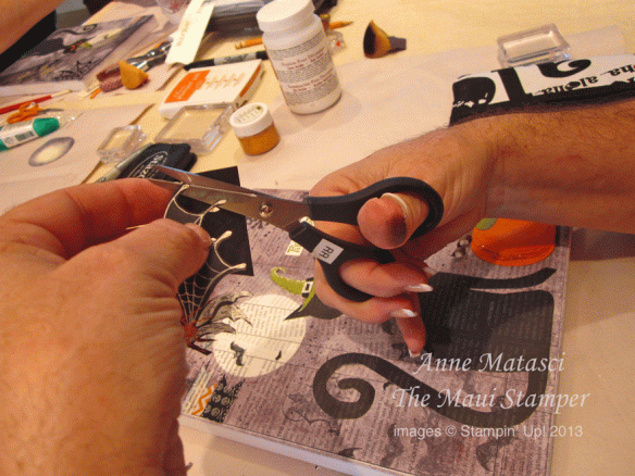 Maui Stamper Halloween Cat Mixed Media Home Decor