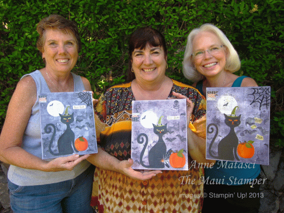 Maui Stamper Halloween Cat Mixed Media Home Decor