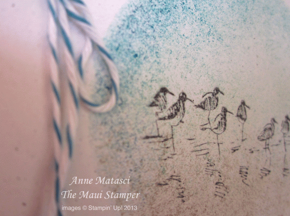 Maui Stamper Wetlands Birds handmade card