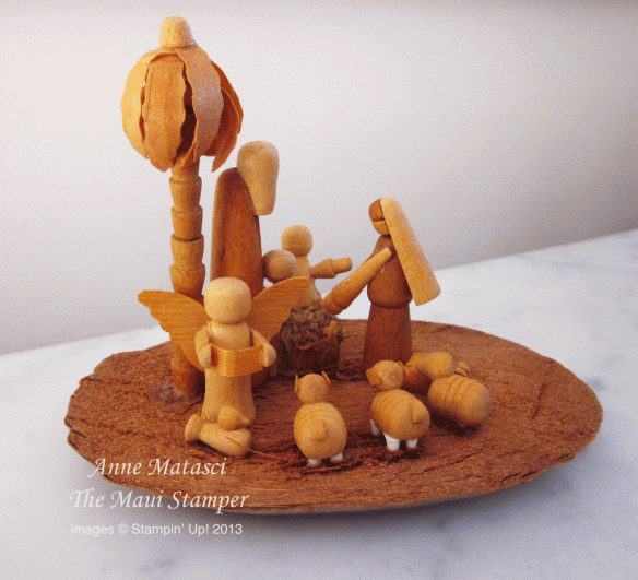 Maui Stamper Coconut Creche Nativity