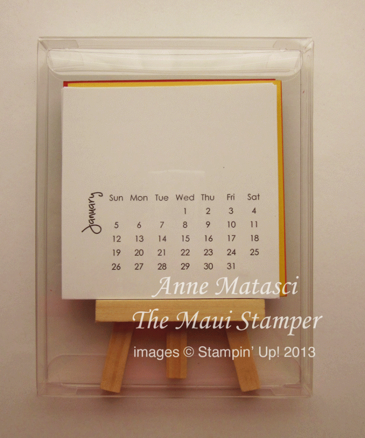 Maui Stamper DIY Calendar Kit $8