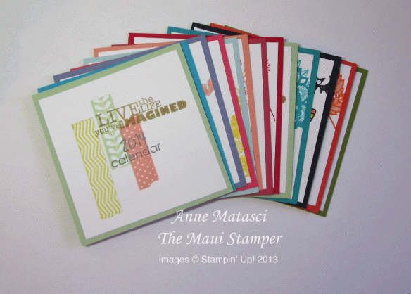 Maui Stamper 2014 Easel Calendar Class