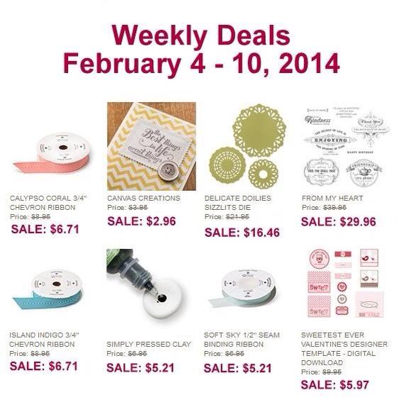 Maui Stamper Stampin' Up! Weekly Deal Feb 4-10 2014