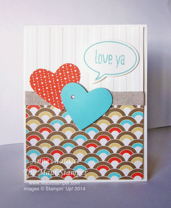 Maui Stamper Retro Fresh Love Ya