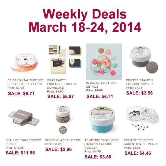 Maui Stamper Stampin' Up! Deals March 18-24 2014