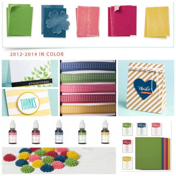 Stampin' Up! 2012-2014 In Color Collection retiring May 2014