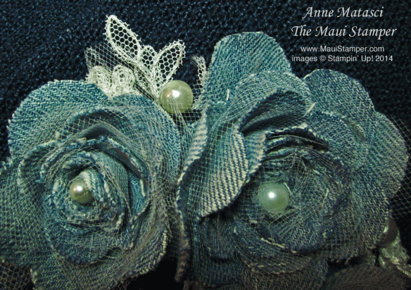 Maui Stamper Spiral Flower Originals Die Denim Flowers