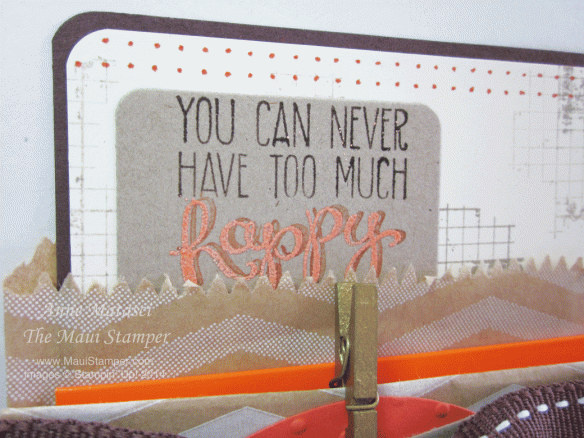 Maui Stamper Chevron Gift Card Bag