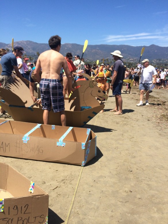 Maui Stamper Cardboard Canoe Races East Beach Santa Barbara